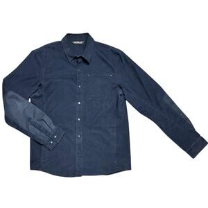 Arc'teryx Merlon Corduroy Canvas Work Shirt Button Up Navy Blue Workwear Sz S